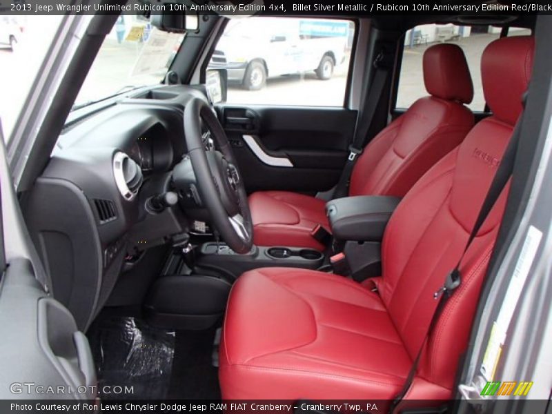  2013 Wrangler Unlimited Rubicon 10th Anniversary Edition 4x4 Rubicon 10th Anniversary Edition Red/Black Interior