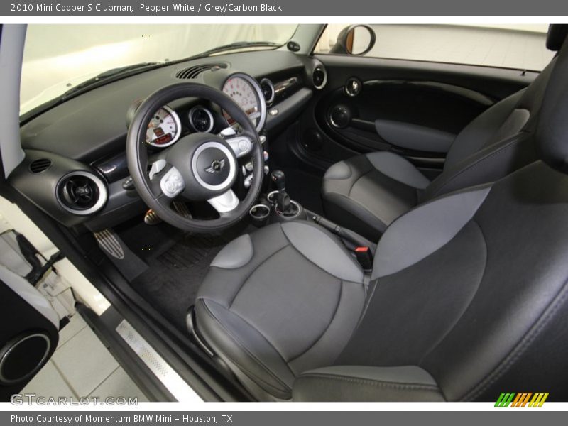 Pepper White / Grey/Carbon Black 2010 Mini Cooper S Clubman