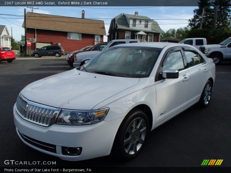 Oxford White / Dark Charcoal 2007 Lincoln MKZ AWD Sedan