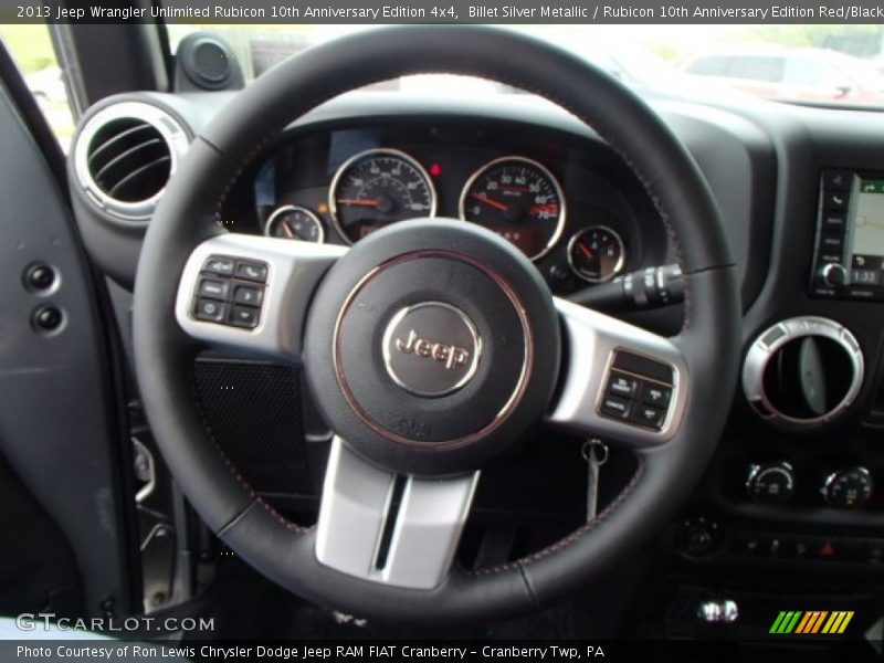  2013 Wrangler Unlimited Rubicon 10th Anniversary Edition 4x4 Steering Wheel