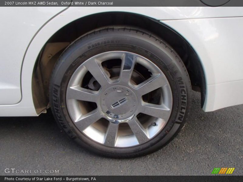 Oxford White / Dark Charcoal 2007 Lincoln MKZ AWD Sedan