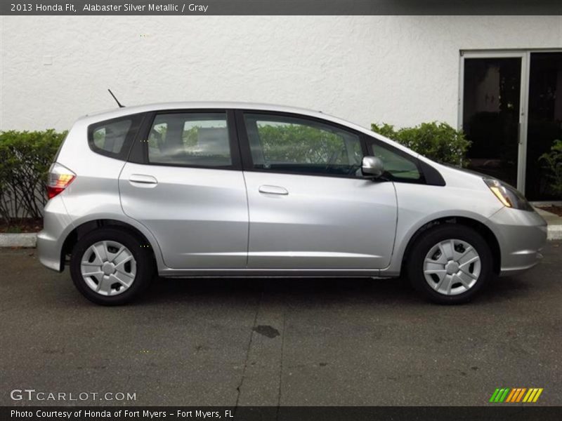 Alabaster Silver Metallic / Gray 2013 Honda Fit