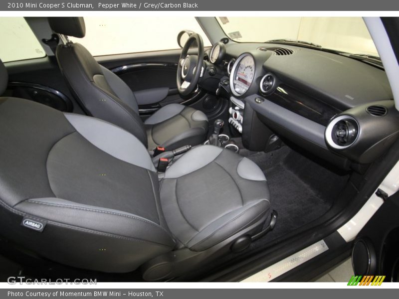 Pepper White / Grey/Carbon Black 2010 Mini Cooper S Clubman
