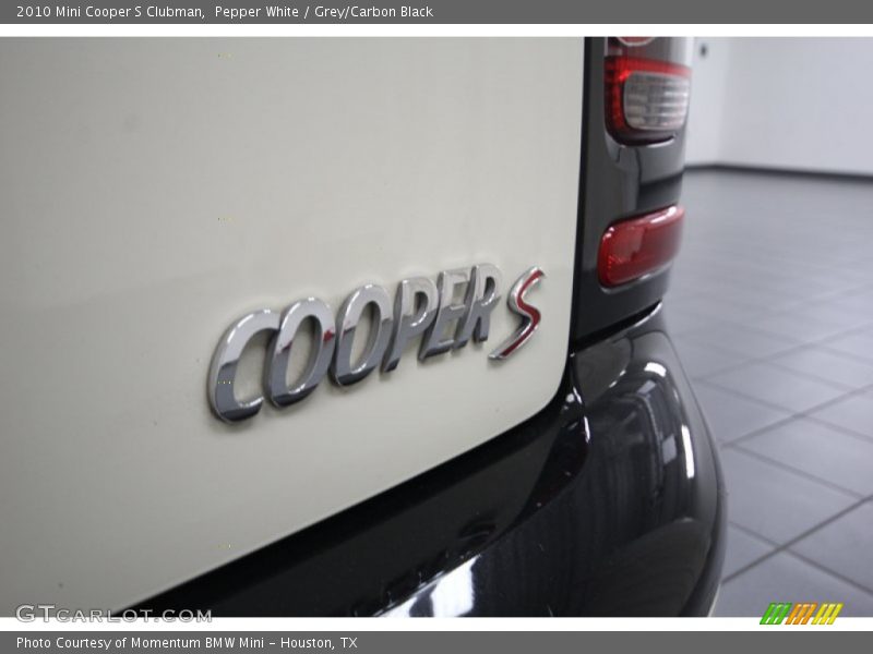 Pepper White / Grey/Carbon Black 2010 Mini Cooper S Clubman