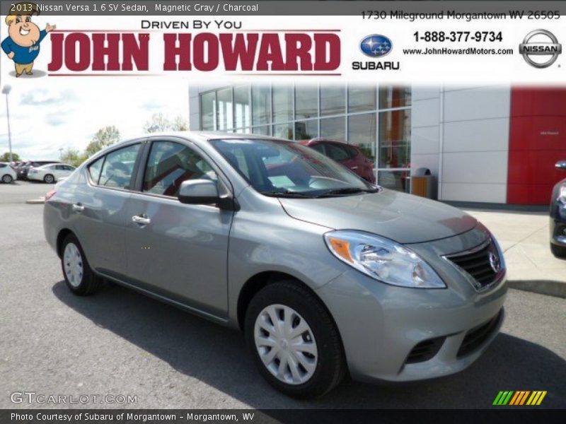Magnetic Gray / Charcoal 2013 Nissan Versa 1.6 SV Sedan