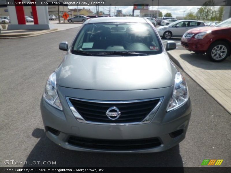 Magnetic Gray / Charcoal 2013 Nissan Versa 1.6 SV Sedan
