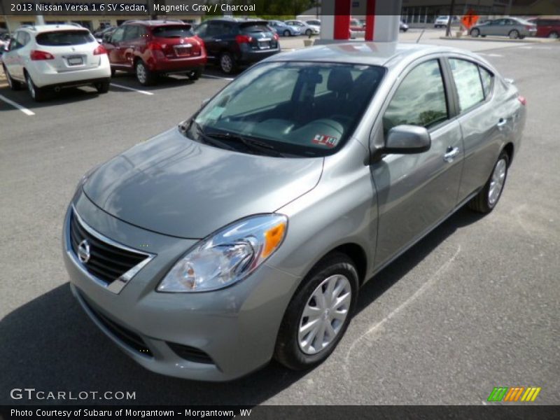 Magnetic Gray / Charcoal 2013 Nissan Versa 1.6 SV Sedan
