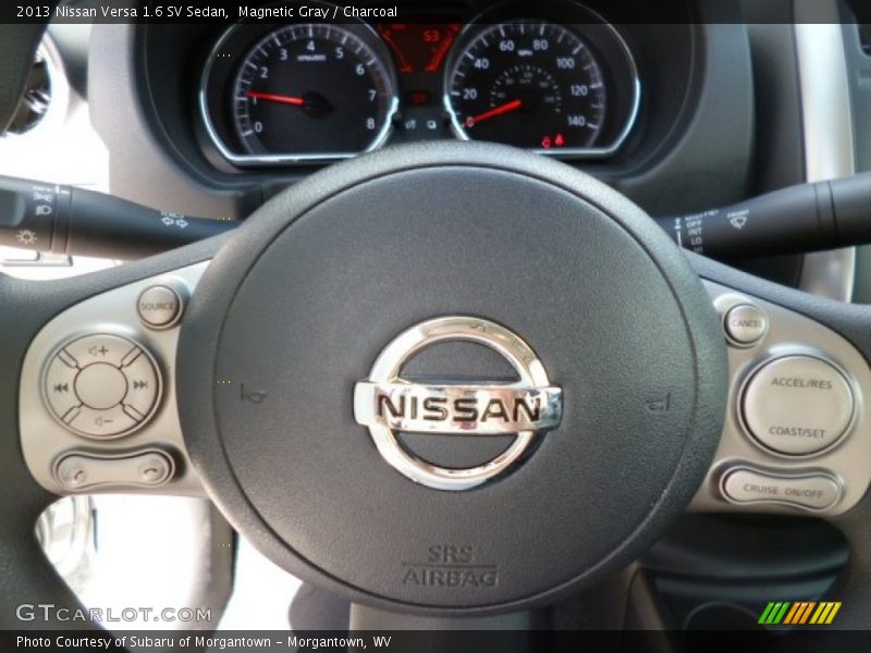 Magnetic Gray / Charcoal 2013 Nissan Versa 1.6 SV Sedan