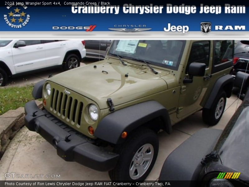Commando Green / Black 2013 Jeep Wrangler Sport 4x4