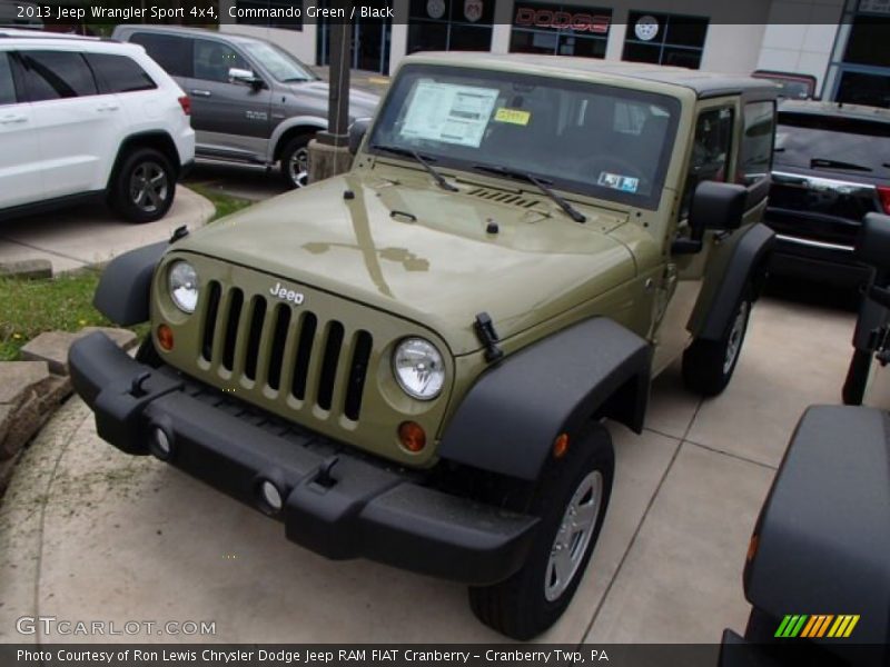 Commando Green / Black 2013 Jeep Wrangler Sport 4x4