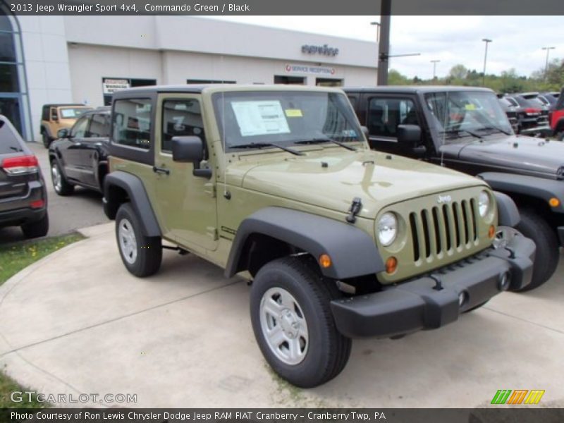 Commando Green / Black 2013 Jeep Wrangler Sport 4x4