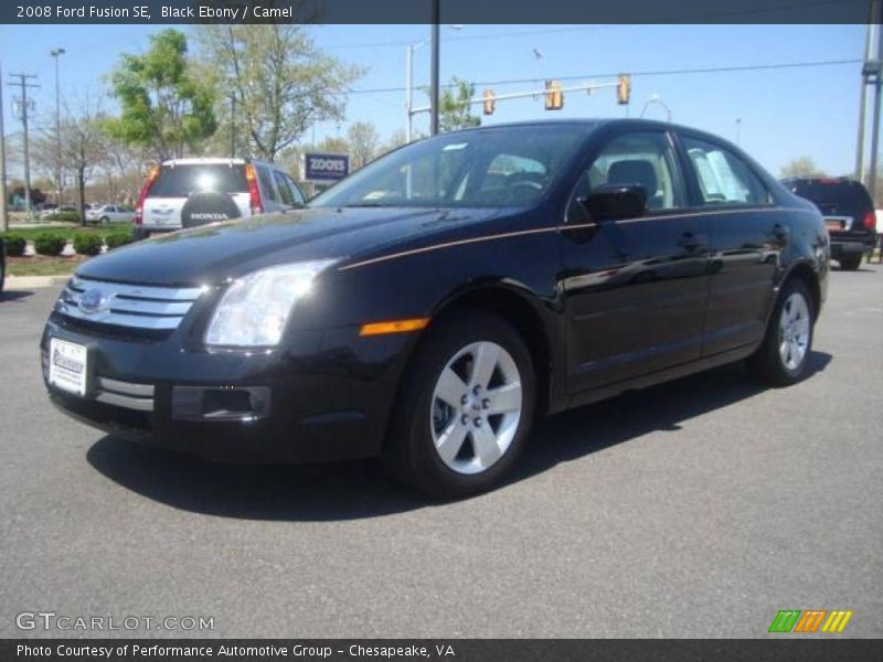 Black Ebony / Camel 2008 Ford Fusion SE