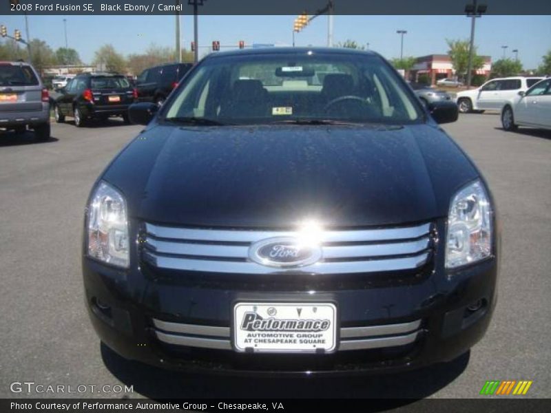 Black Ebony / Camel 2008 Ford Fusion SE