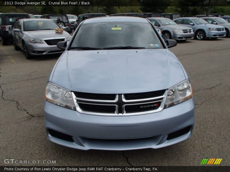 Crystal Blue Pearl / Black 2013 Dodge Avenger SE