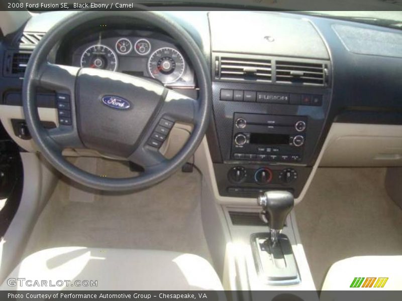 Black Ebony / Camel 2008 Ford Fusion SE