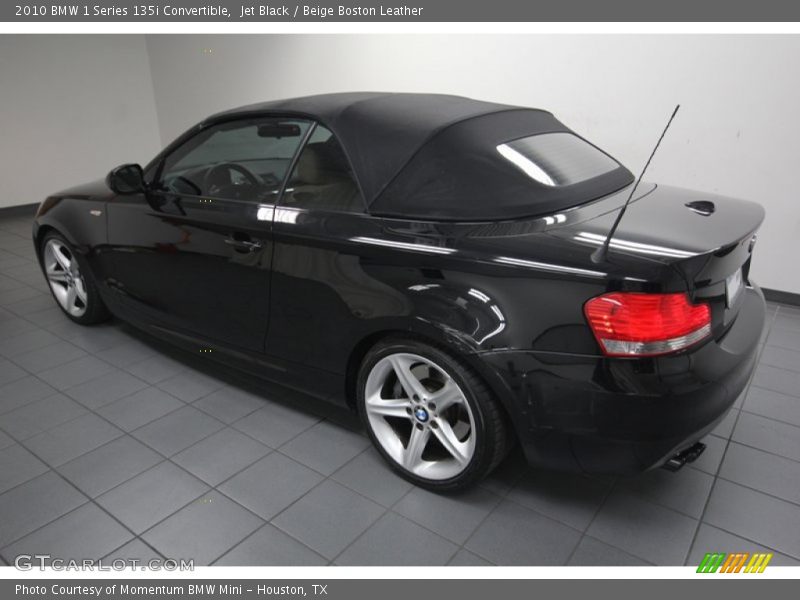 Jet Black / Beige Boston Leather 2010 BMW 1 Series 135i Convertible