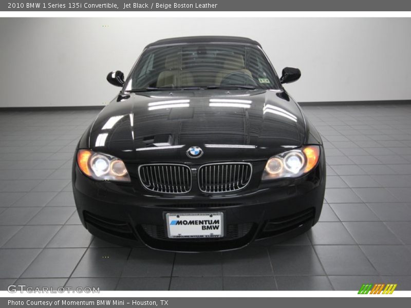 Jet Black / Beige Boston Leather 2010 BMW 1 Series 135i Convertible