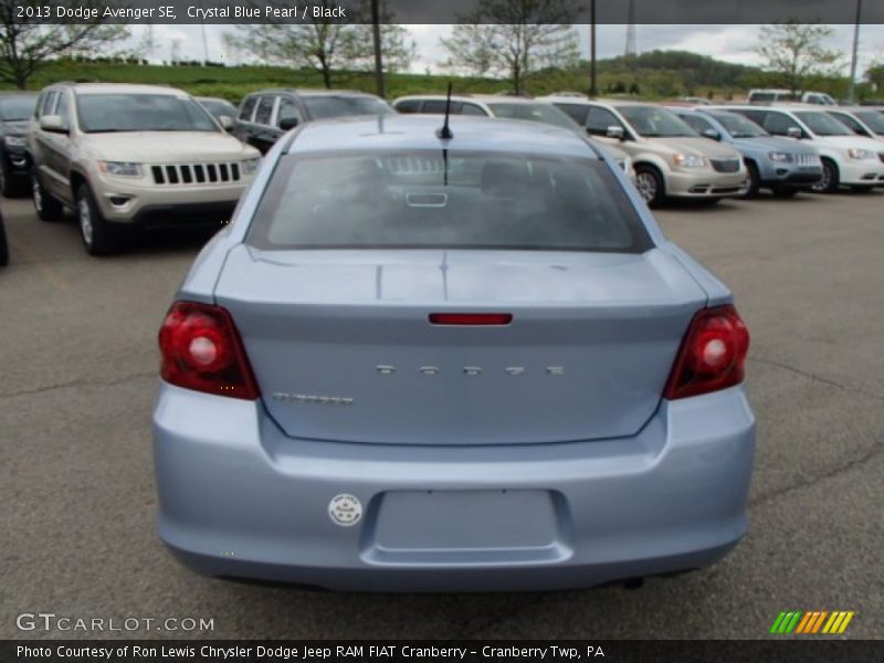 Crystal Blue Pearl / Black 2013 Dodge Avenger SE