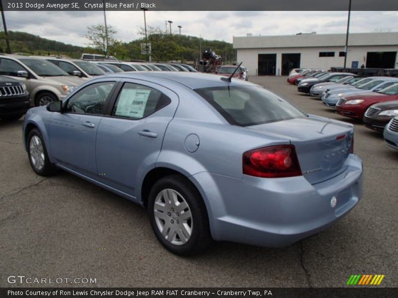 Crystal Blue Pearl / Black 2013 Dodge Avenger SE