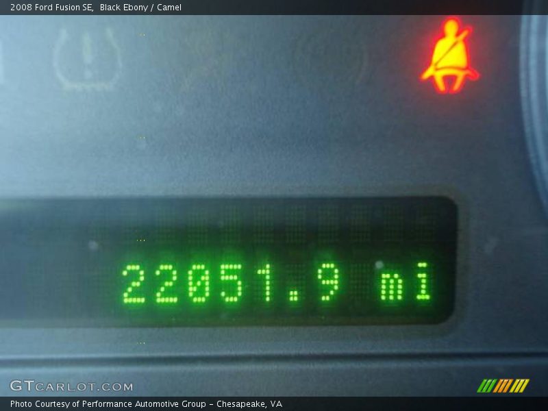 Black Ebony / Camel 2008 Ford Fusion SE