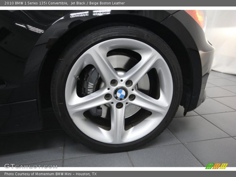 Jet Black / Beige Boston Leather 2010 BMW 1 Series 135i Convertible