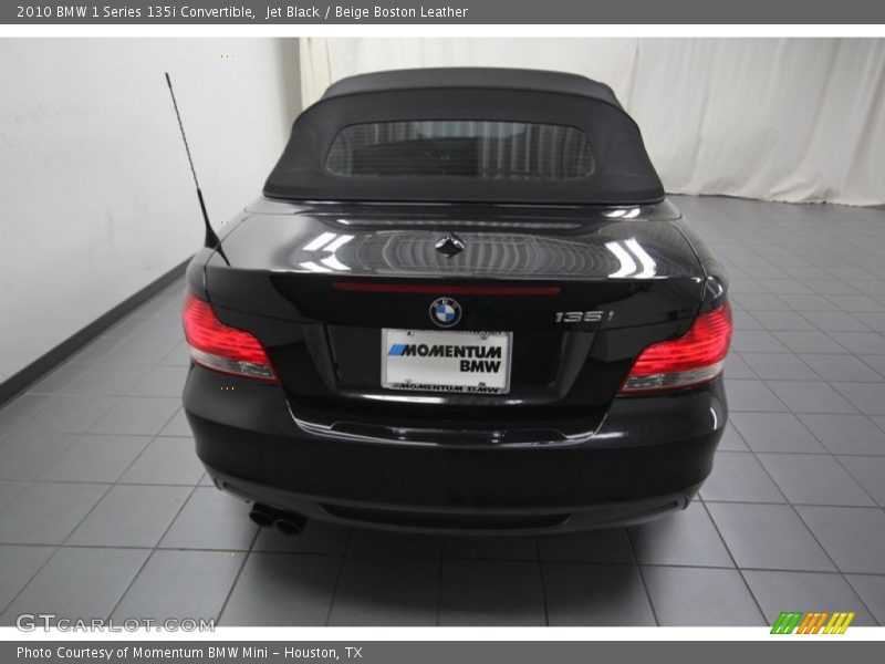 Jet Black / Beige Boston Leather 2010 BMW 1 Series 135i Convertible