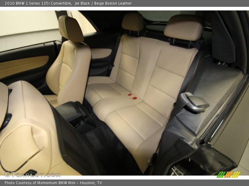 Jet Black / Beige Boston Leather 2010 BMW 1 Series 135i Convertible