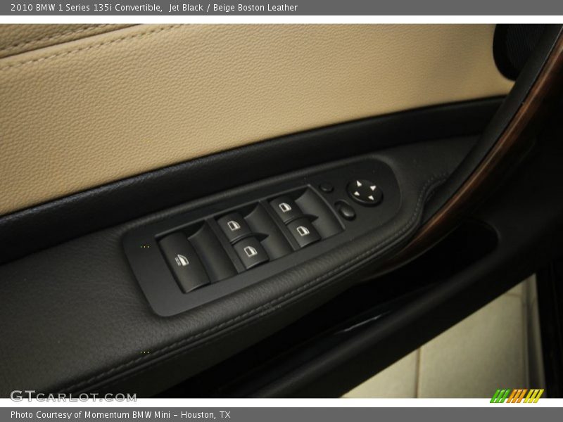 Jet Black / Beige Boston Leather 2010 BMW 1 Series 135i Convertible