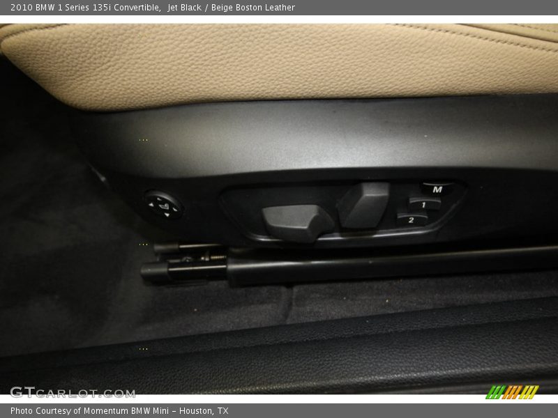 Jet Black / Beige Boston Leather 2010 BMW 1 Series 135i Convertible