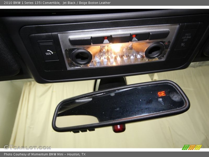 Jet Black / Beige Boston Leather 2010 BMW 1 Series 135i Convertible