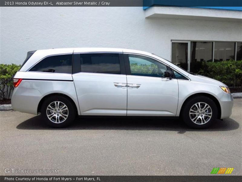 Alabaster Silver Metallic / Gray 2013 Honda Odyssey EX-L
