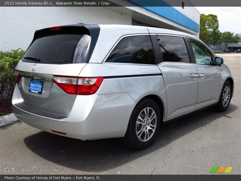 Alabaster Silver Metallic / Gray 2013 Honda Odyssey EX-L