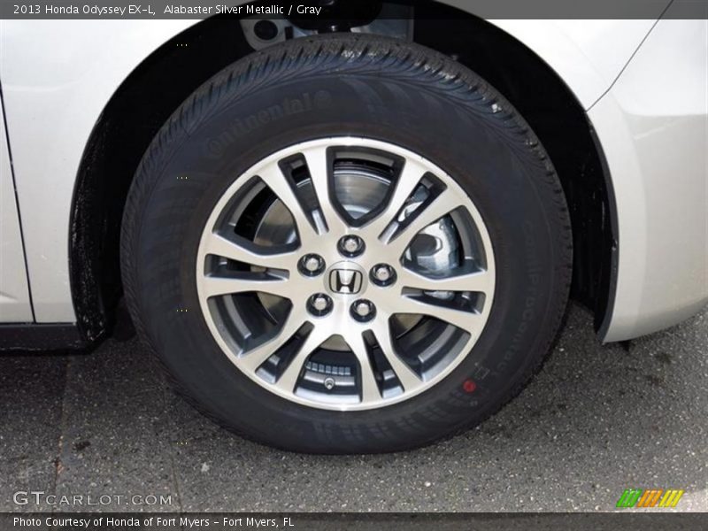 Alabaster Silver Metallic / Gray 2013 Honda Odyssey EX-L