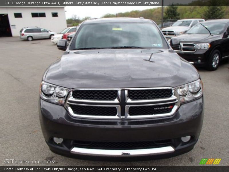 Mineral Gray Metallic / Dark Graystone/Medium Graystone 2013 Dodge Durango Crew AWD