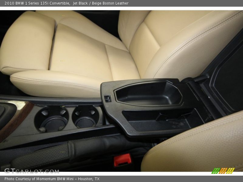 Jet Black / Beige Boston Leather 2010 BMW 1 Series 135i Convertible
