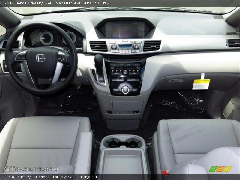 Alabaster Silver Metallic / Gray 2013 Honda Odyssey EX-L