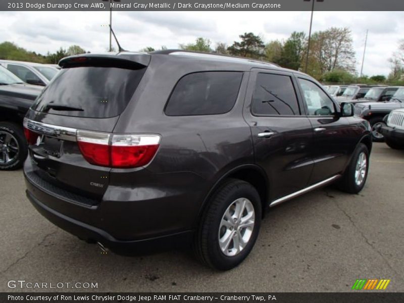 Mineral Gray Metallic / Dark Graystone/Medium Graystone 2013 Dodge Durango Crew AWD