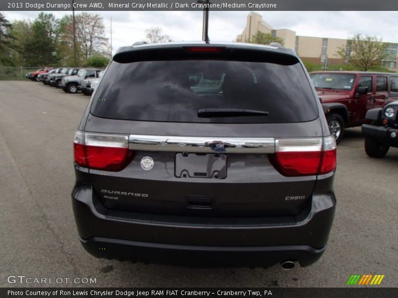 Mineral Gray Metallic / Dark Graystone/Medium Graystone 2013 Dodge Durango Crew AWD