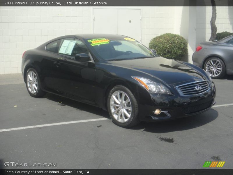 Black Obsidian / Graphite 2011 Infiniti G 37 Journey Coupe