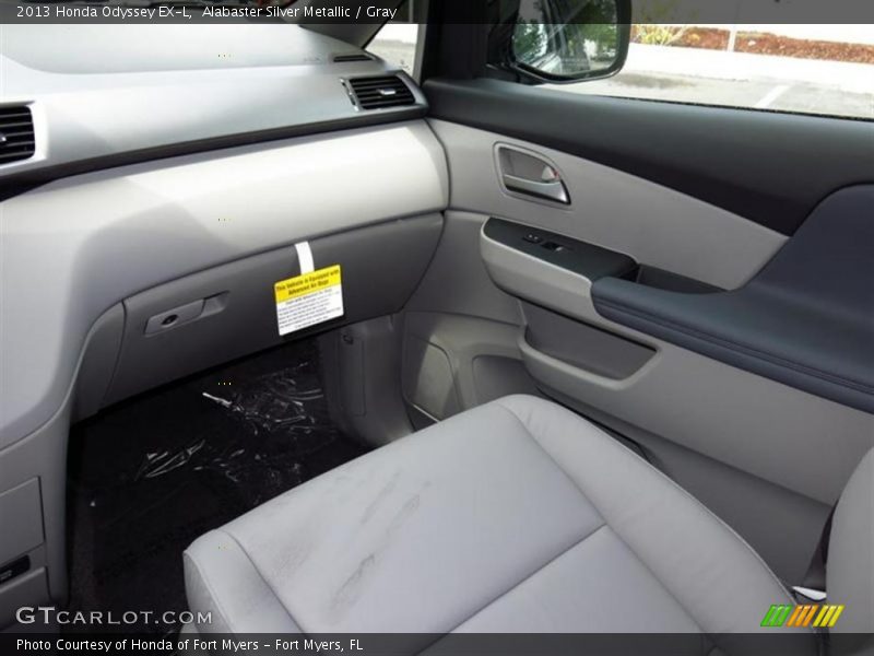 Alabaster Silver Metallic / Gray 2013 Honda Odyssey EX-L