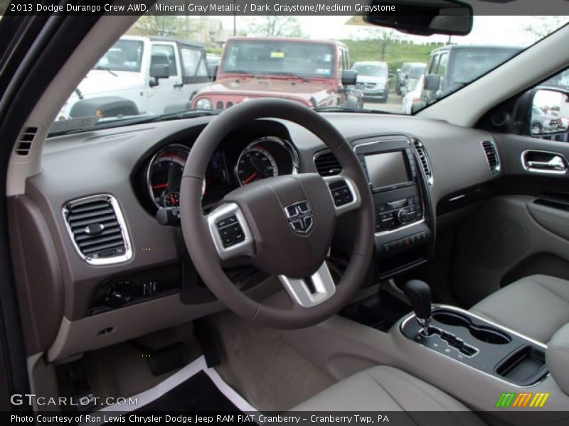 Mineral Gray Metallic / Dark Graystone/Medium Graystone 2013 Dodge Durango Crew AWD