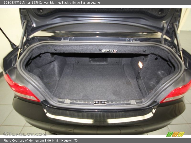 Jet Black / Beige Boston Leather 2010 BMW 1 Series 135i Convertible