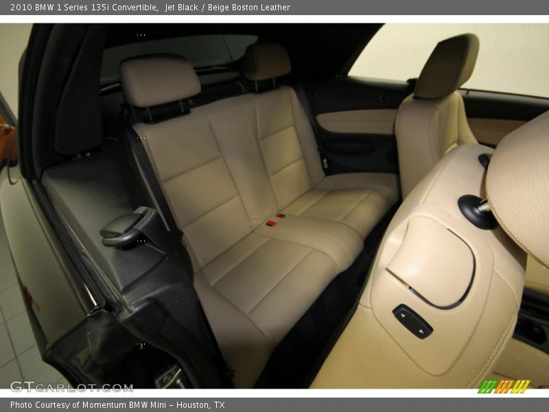 Jet Black / Beige Boston Leather 2010 BMW 1 Series 135i Convertible