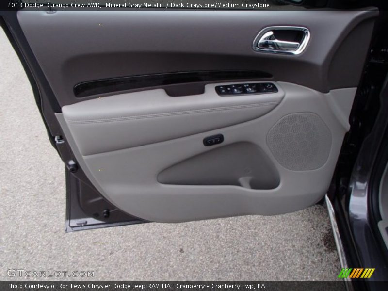 Mineral Gray Metallic / Dark Graystone/Medium Graystone 2013 Dodge Durango Crew AWD