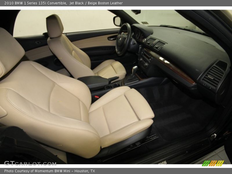 Jet Black / Beige Boston Leather 2010 BMW 1 Series 135i Convertible
