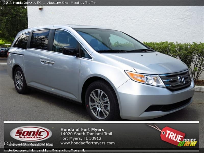 Alabaster Silver Metallic / Truffle 2013 Honda Odyssey EX-L