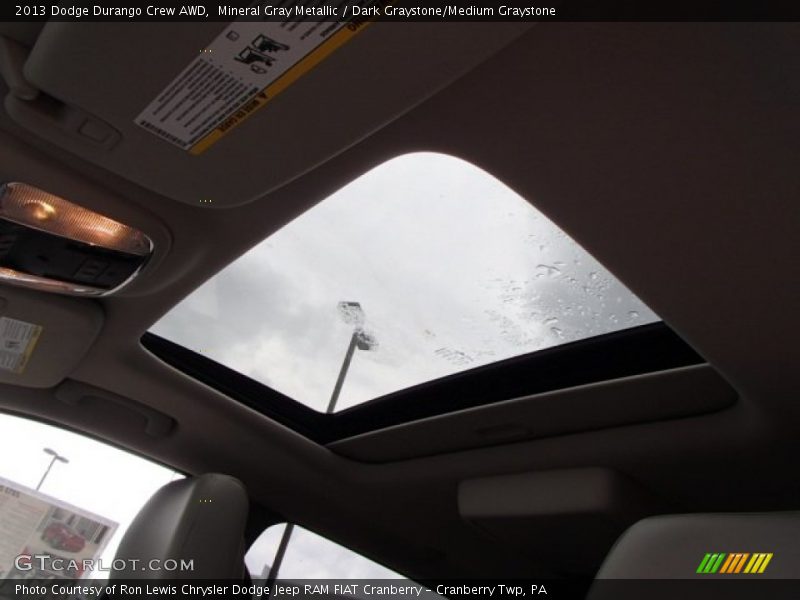 Mineral Gray Metallic / Dark Graystone/Medium Graystone 2013 Dodge Durango Crew AWD