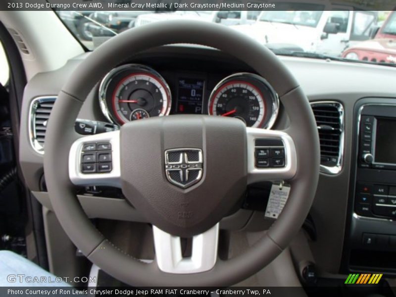 Mineral Gray Metallic / Dark Graystone/Medium Graystone 2013 Dodge Durango Crew AWD