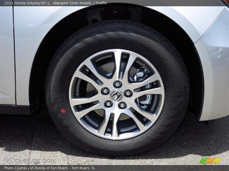 Alabaster Silver Metallic / Truffle 2013 Honda Odyssey EX-L