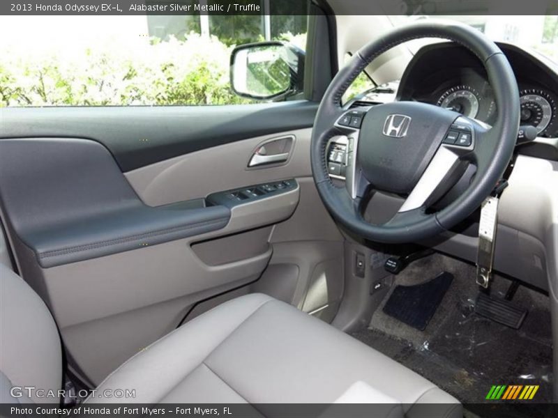Alabaster Silver Metallic / Truffle 2013 Honda Odyssey EX-L